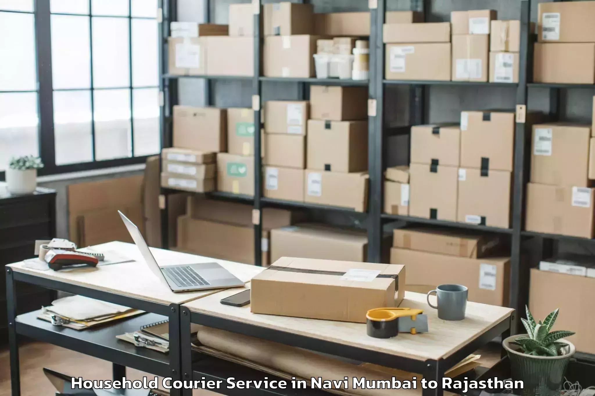 Get Navi Mumbai to Malpura Household Courier